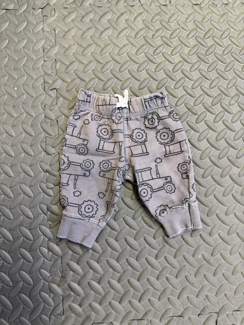 Carter's Light Gray Baby Tractor & Tools Jogger Pants